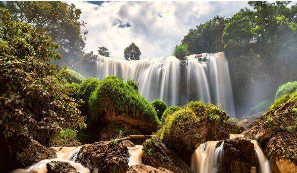 Elephant Waterfall in Nam Ban Town